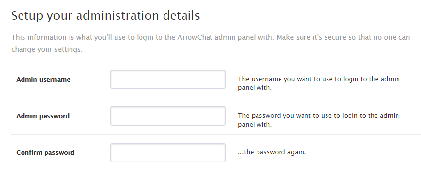 Web Installation Administration