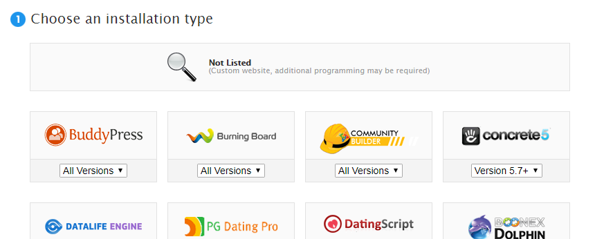 Web Installation Database