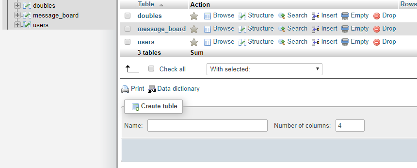 Web Installation Database Prefix