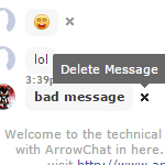 Chat Room Delete Message